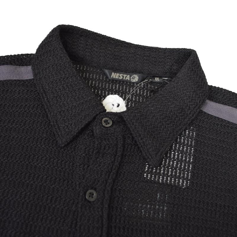 大きいサイズ メンズ ネスタブランド NESTA BRAND 半袖シャツ ラインテープ メッシュ シャツ XXL | NESTA BRAND | 05