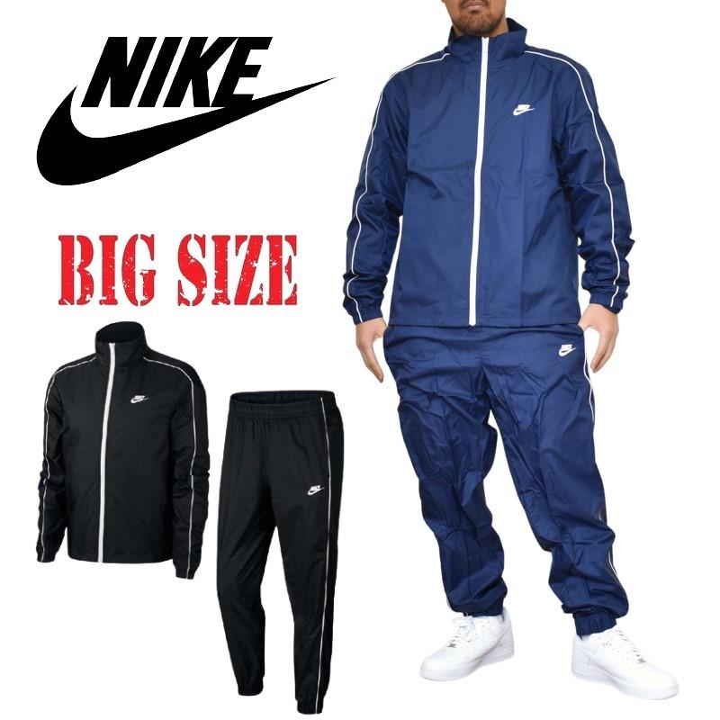 大きいサイズ メンズ ナイキ Nike セットアップ ナイロン トラックスーツ 上下 ブラック 黒 Xl Xxl Nike 007 A Deff 大きいサイズメンズ専門店 通販 Yahoo ショッピング