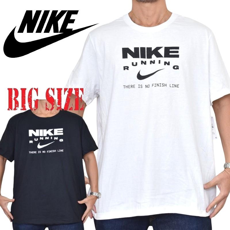 NIKE（ナイキ） 大きいサイズ メンズ ロゴプリント 半袖Tシャツ 黒