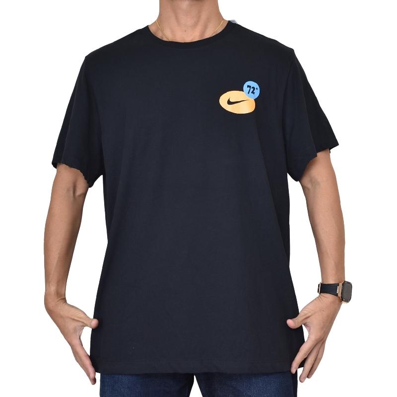 NIKE（ナイキ） 大きいサイズ メンズ ロゴプリント 半袖Tシャツ 黒