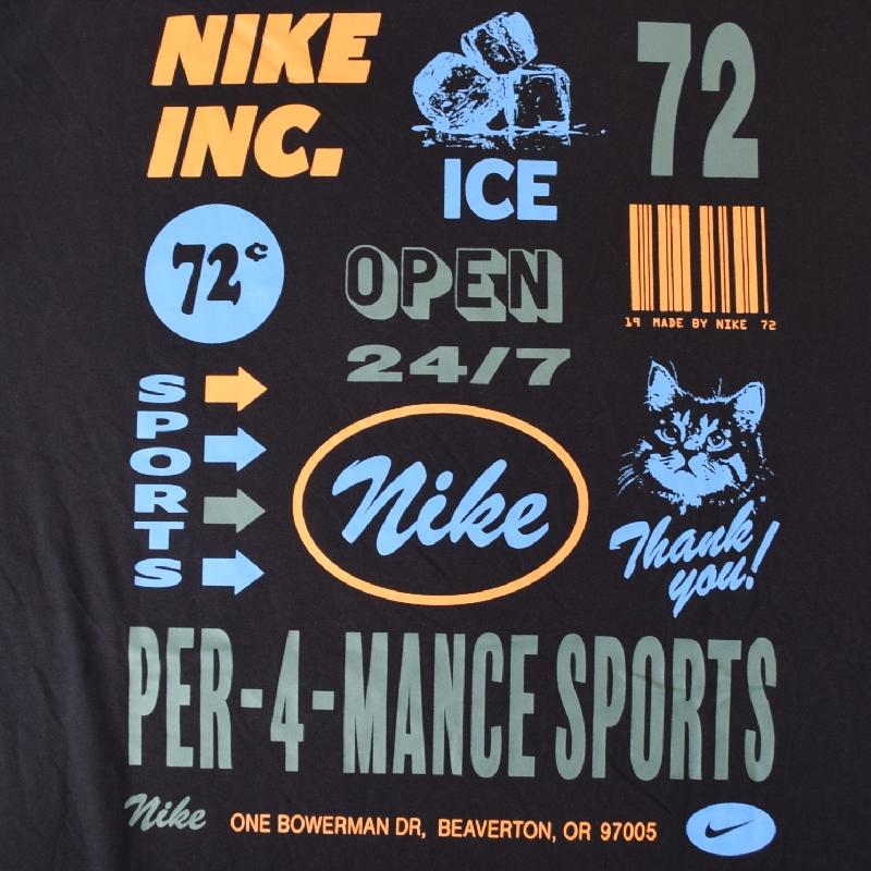 NIKE（ナイキ） 大きいサイズ メンズ ロゴプリント 半袖Tシャツ 黒