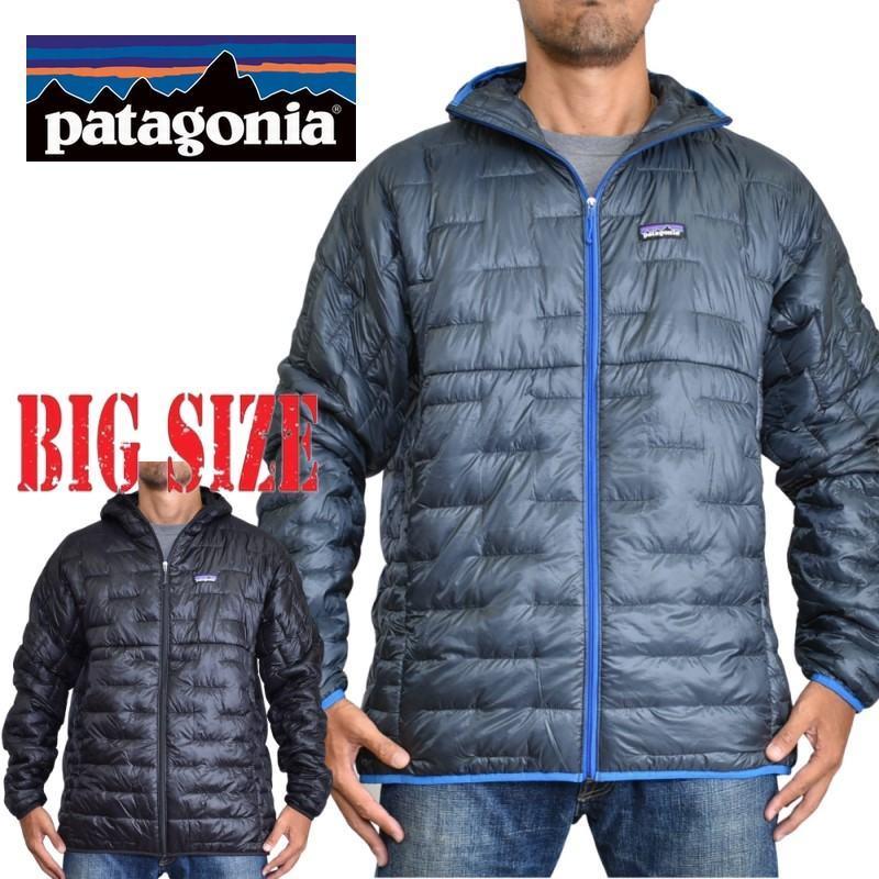 Sale 大きいサイズ メンズ Patagonia パタゴニア ダウンジャケット Micro Puff Hoody 黒 ネイビー Xl Xxl Pata 001 F Deff 大きいサイズメンズ専門店 通販 Yahoo ショッピング