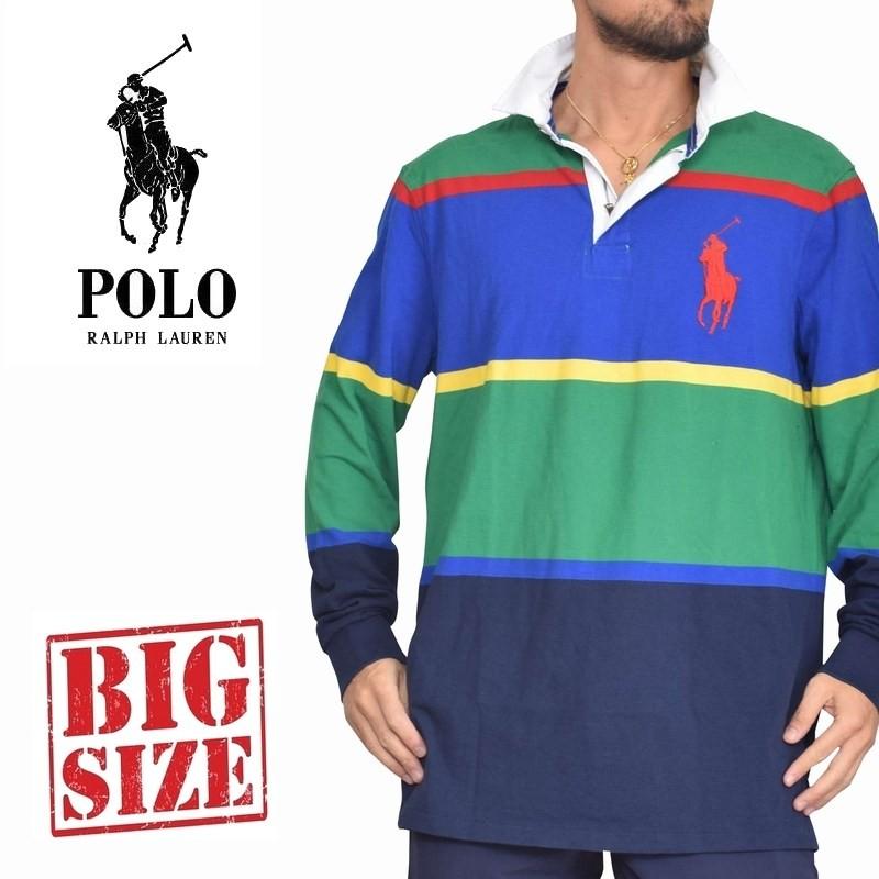大きいサイズ メンズ ポロラルフローレン Polo Ralph Lauren 長袖ポロシャツ ラガーシャツ ボーダー ビッグポニー Xl Xxl Polo 022 F Deff 大きいサイズメンズ専門店 通販 Yahoo ショッピング