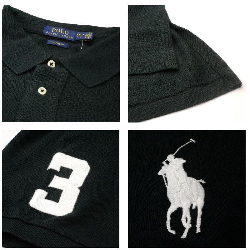 大きいサイズ メンズ ポロラルフローレン POLO RALPH LAUREN ビッグポニー 鹿の子 半袖ポロシャツ custom slim fit classic fit XL XXL｜deff｜11