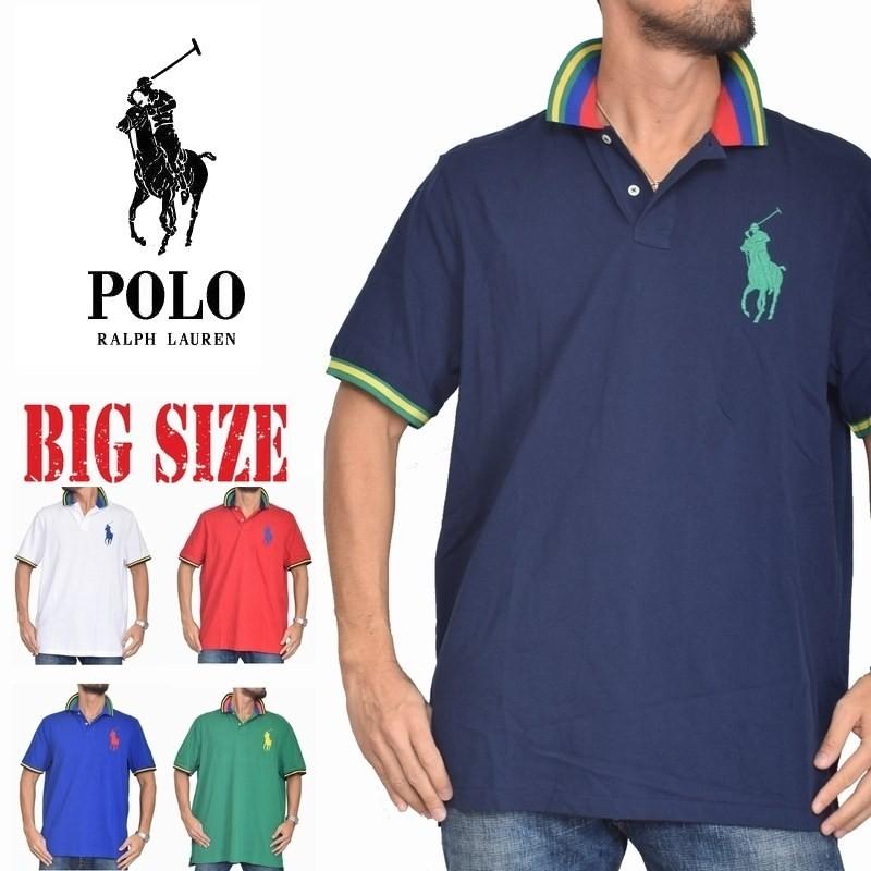 大きいサイズ メンズ ポロラルフローレン Polo Ralph Lauren ビッグポニー 鹿の子 半袖ポロシャツ Classic Fit ネイビー 白 赤 青 緑 Xl Xxl 最大87 Offクーポン