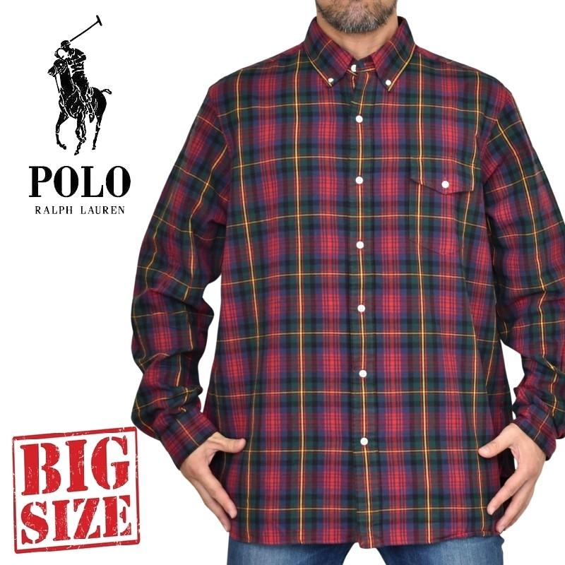 POLO ポロラルフローレン ボタンダウンシャツ 長袖 大きめ XXL POLO RALPH LAUREN（ポロ・ラルフローレン） 大きいサイズ メンズ