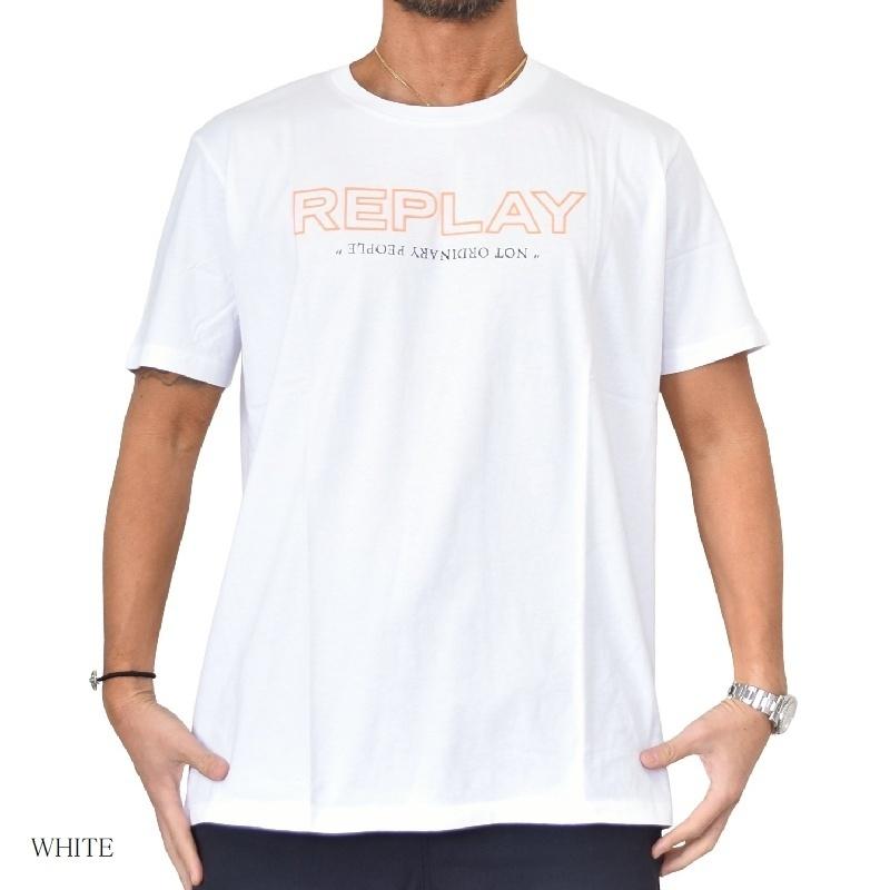 REPLAY（リプレイ） SALE 大きいサイズ メンズ 半袖Tシャツ プリント 