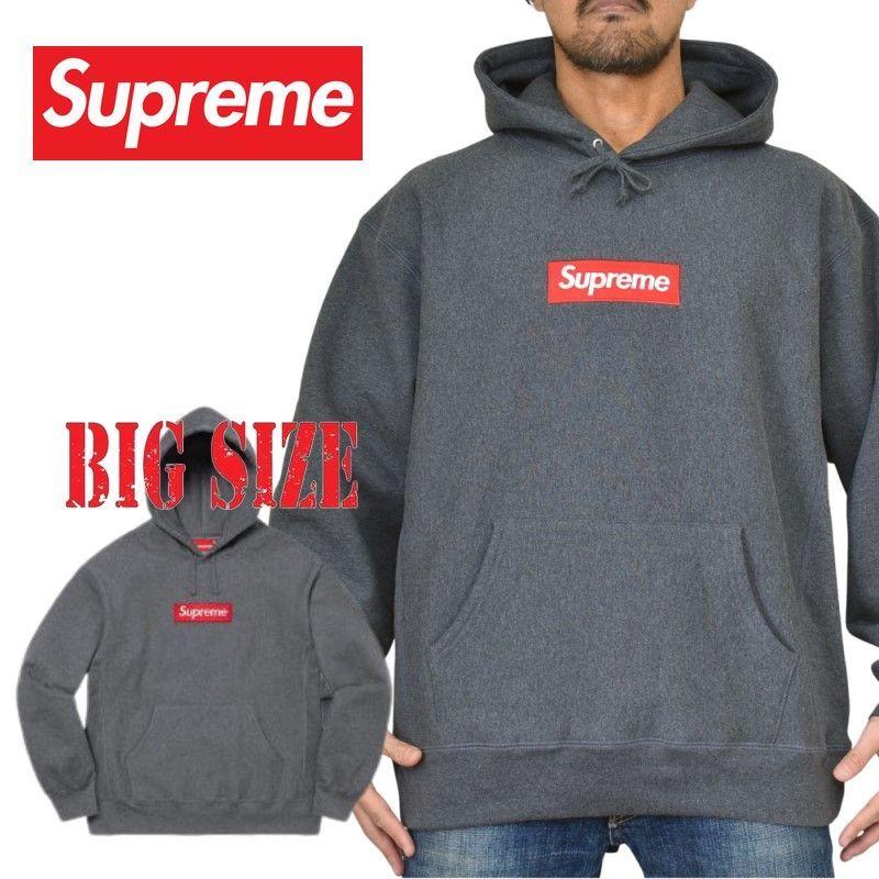 大きいサイズ メンズ Supreme シュプリーム Box Logo Hooded Sweatshirt ボックスロゴ プルオーバー ヘビー