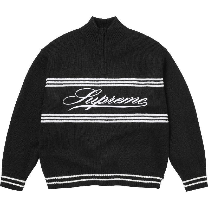 Supreme（シュプリーム） 大きいサイズ メンズ Script Stripe Half Zip