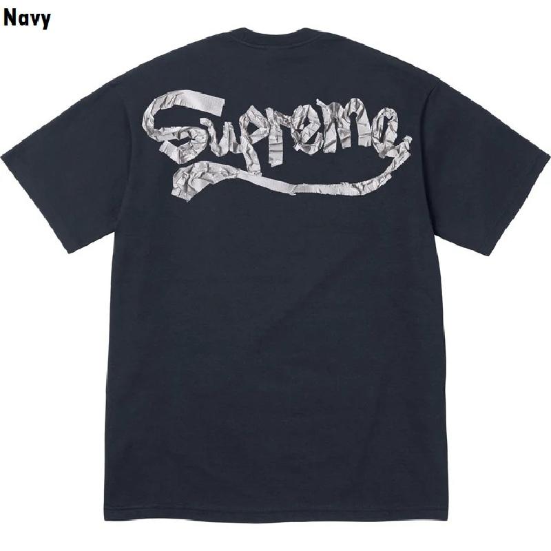 Supreme ブラック Tシャツ　xxl Supreme 大きいサイズ メンズ シュプリーム Tape Tee 半袖 T