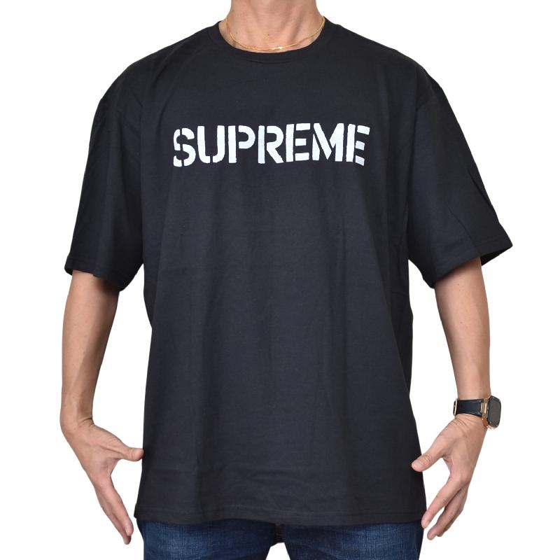 Supreme Hard Tee ブラック Supreme（シュプリーム） 大きいサイズ メンズ Hard Tee 半袖 Tシャツ
