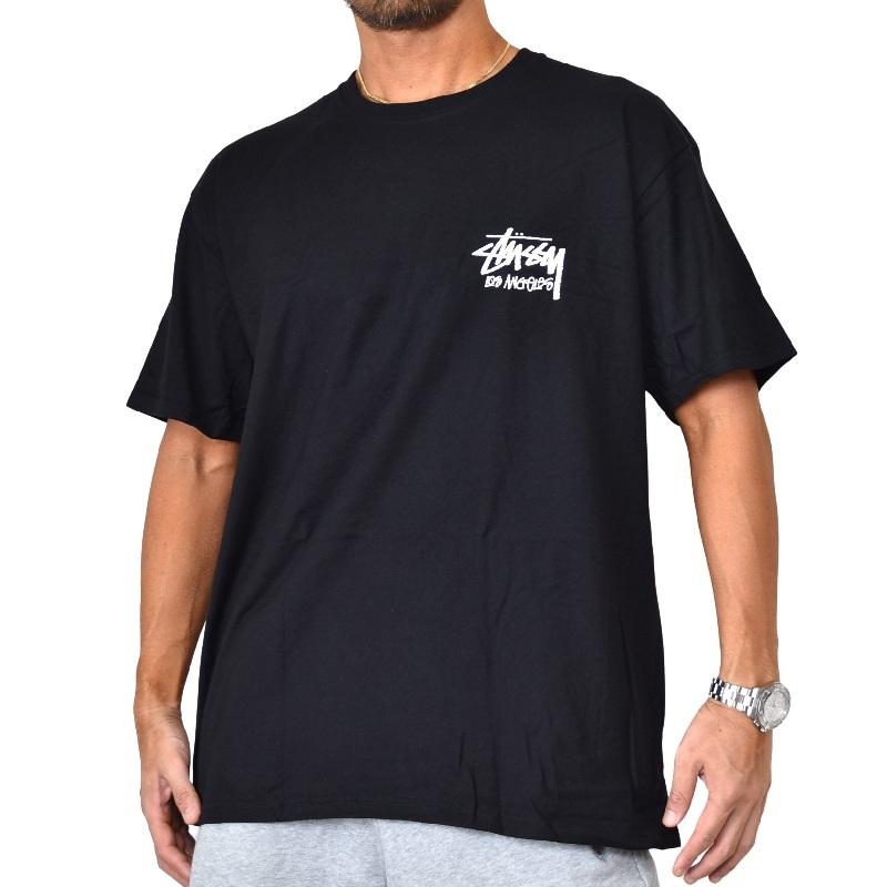 大きいサイズメンズ STUSSY ステューシー半袖 Tシャツ LA限定 ロサンゼルス Los Angeles ブラック ホワイト 白 黒 XL｜deff｜02