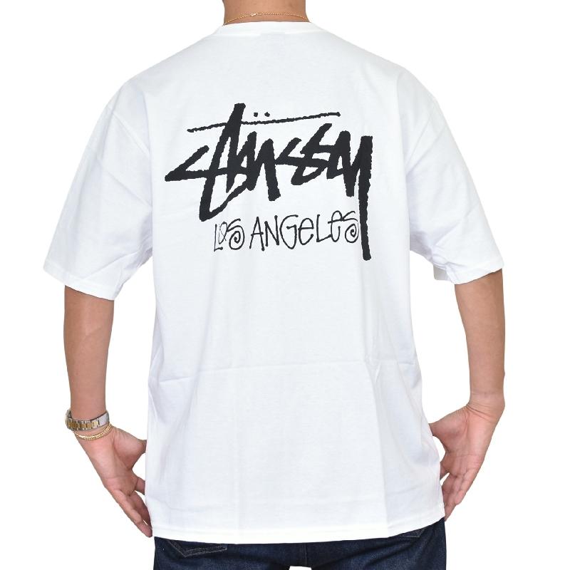 Stussy TシャツLA限定 STUSSY LOS ANGELES STOCK Tシャツ XXL 新品未