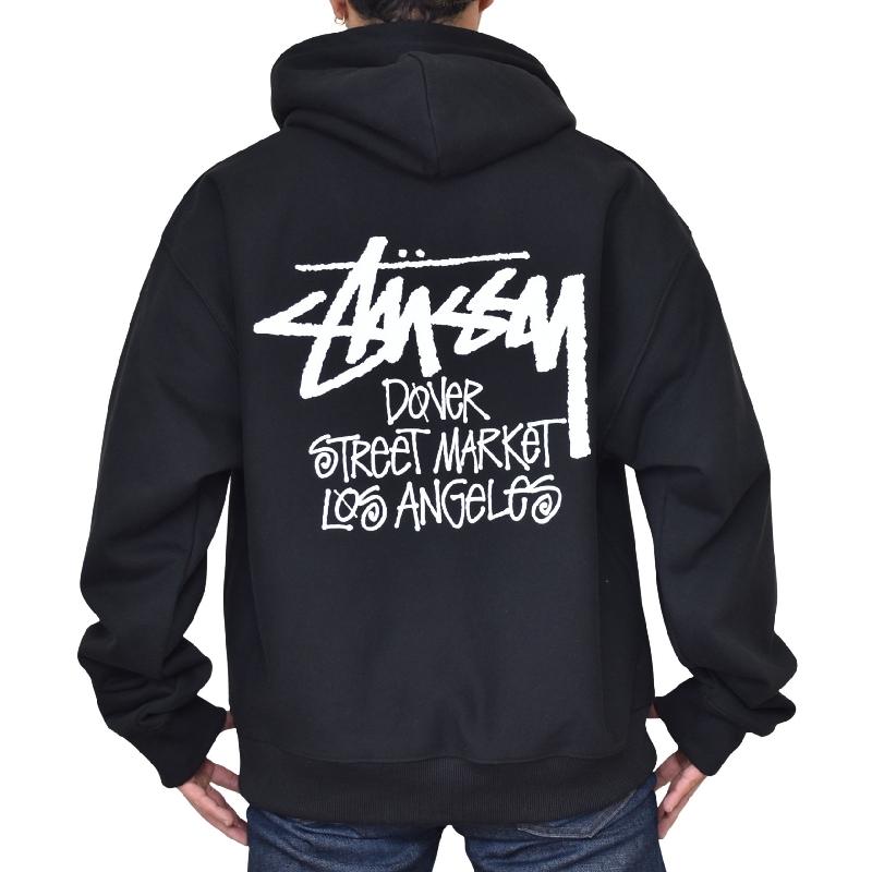 STUSSY パーカー Lサイズ 中古・古着通販】stussy (ステューシー) ベーシックロゴジップ