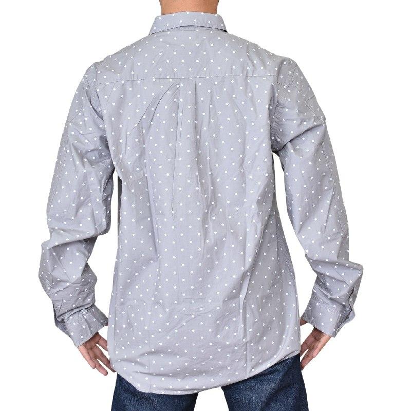 STUSSY 大きいサイズメンズ ステューシー ドット柄 長袖シャツ STUSSY 大きいサイズメンズ ステューシー ドット柄 長袖シャツ