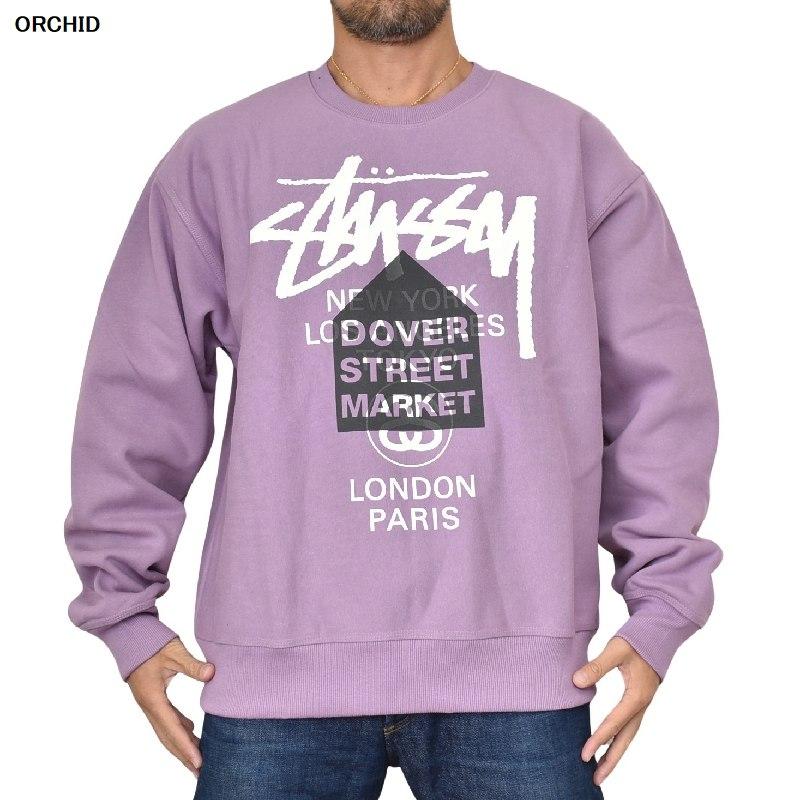 STUSSY 大きいサイズメンズ ステューシー クルーネック スウェット 