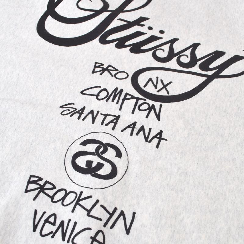 大きいサイズメンズ STUSSY ステューシー クルーネック スウェットシャツ ドーバーストリートマーケット LA限定 ロサンゼルス DSM WORLD TOUR CREW XL XXL｜deff｜07