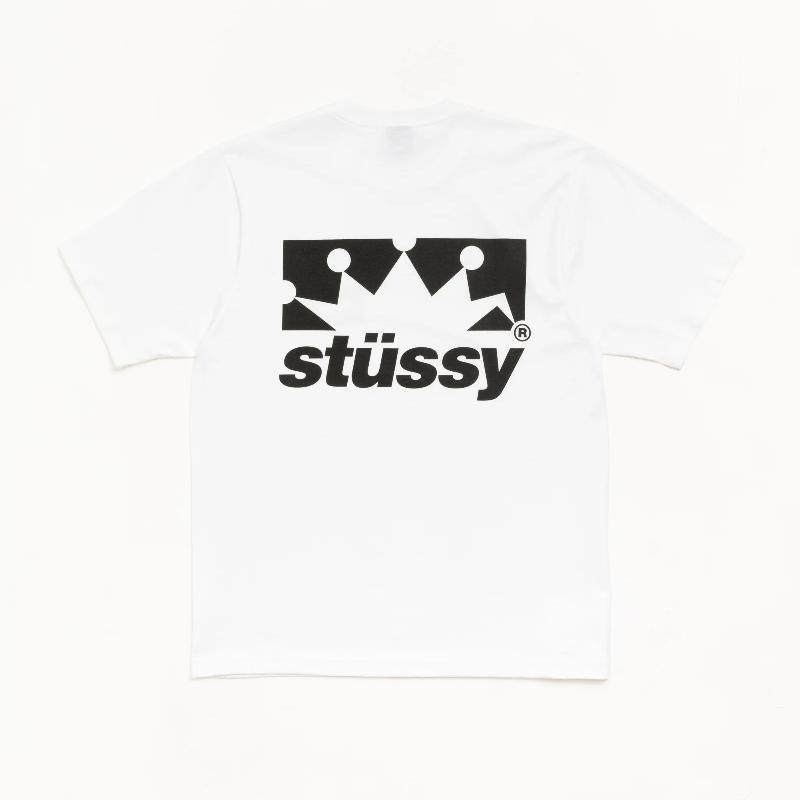 STUSSY（ステューシー） 大きいサイズメンズ 半袖 Tシャツ BOX CROWN