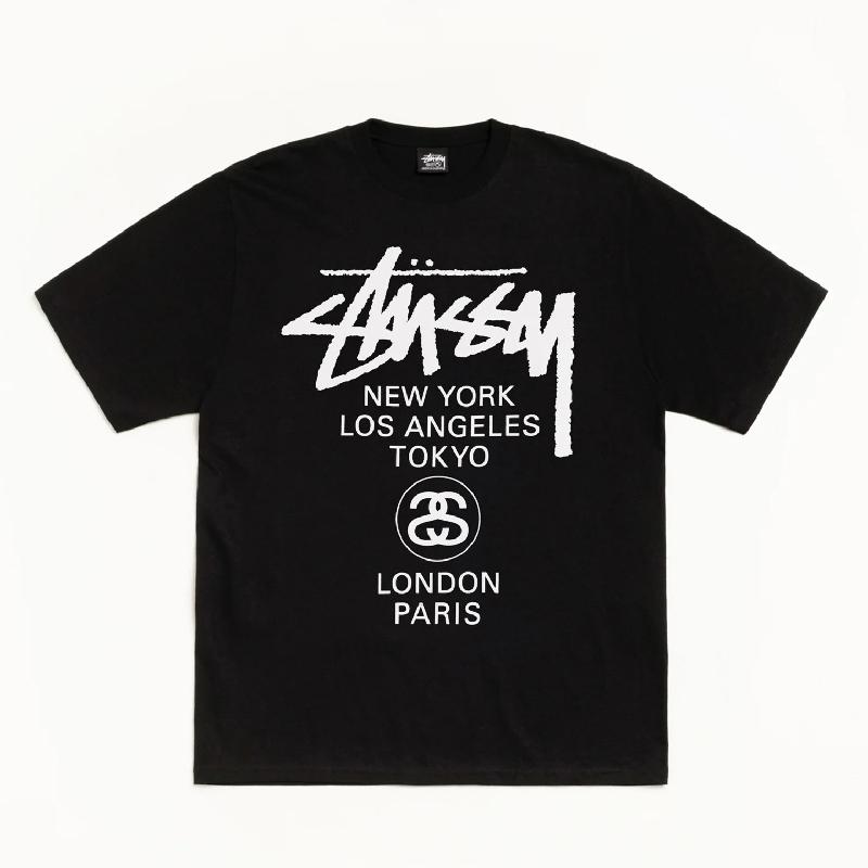 STUSSY（ステューシー） 大きいサイズメンズ 半袖 Tシャツ WORLD TOUR