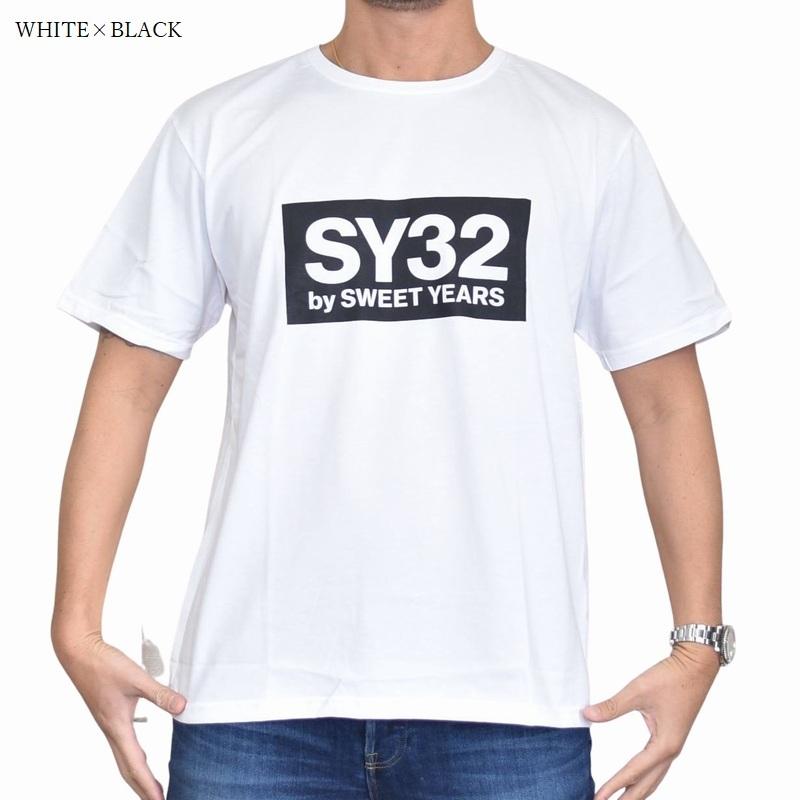 別注 大きいサイズ メンズ SY32 by SWEET YEARS スウィートイヤーズ ボックス ロゴ 半袖 Tシャツ BOX LOGO XXL XXXL XXXXL [M便 1/1]｜deff｜04