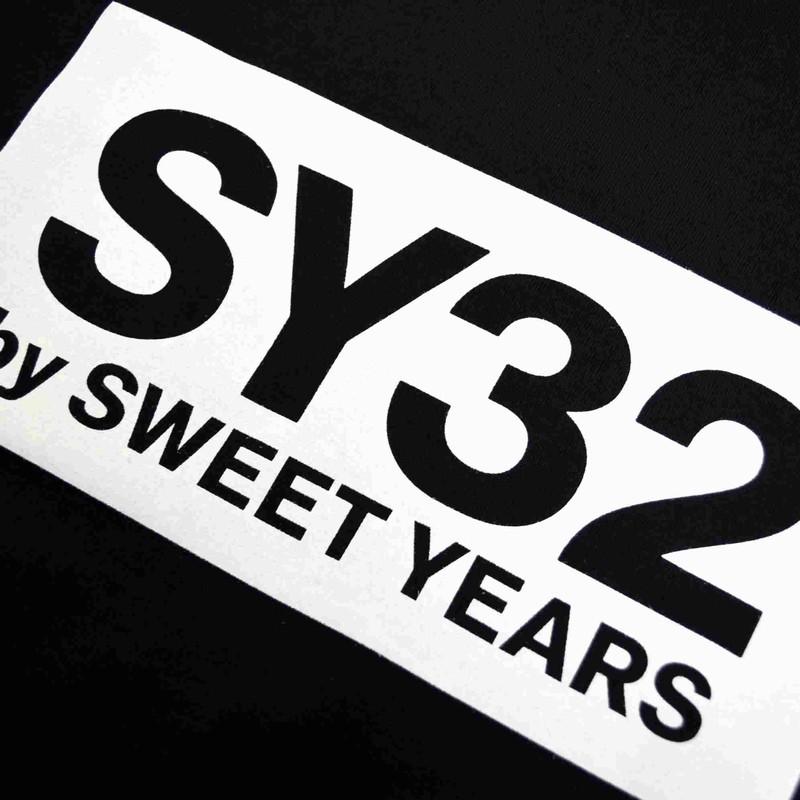 別注 大きいサイズ メンズ SY32 by SWEET YEARS スウィートイヤーズ ボックス ロゴ 半袖 Tシャツ BOX LOGO XXL XXXL XXXXL [M便 1/1]｜deff｜09