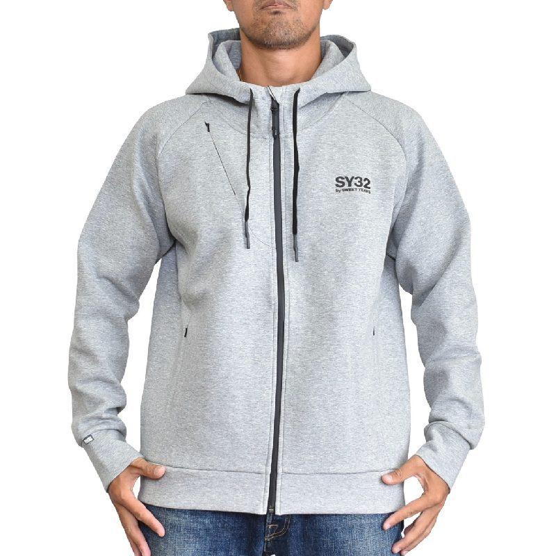 SALE 大きいサイズ メンズ SY32 by SWEET YEARS スウィートイヤーズ フードフルジップ パーカー DOUBLE KNIT ZIP  HOODIE XL XXL