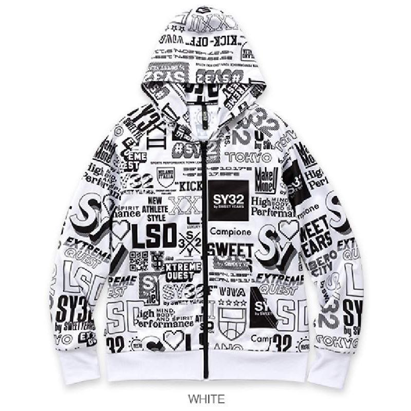 【美品/2XL】SY32 スウィートイヤーズ ジップ パーカー　ストレッチ　速乾 SY32 by SWEET YEARS（エスワイサーティトゥバイスィートイヤーズ