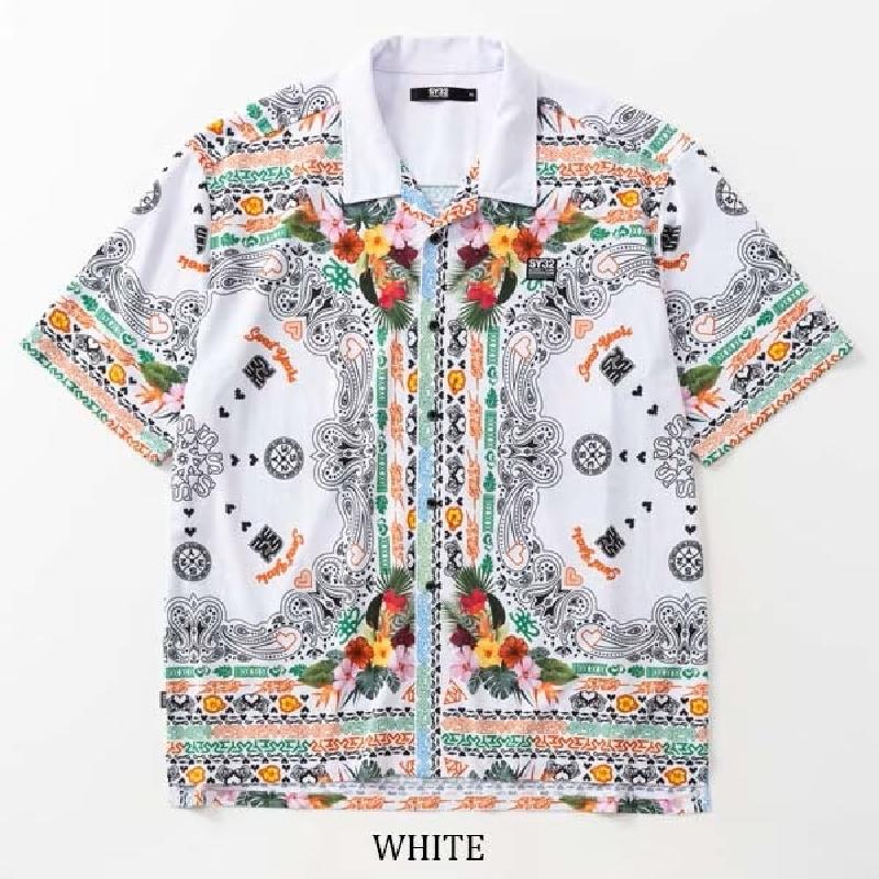大きいサイズ メンズ SY32 by SWEET YEARS 半袖 Tシャツ RESORT PAISLEY SHIRTS 半袖シャツ リゾートペイズリーシャツ アロハ XXXL XXXXL | SY32 by SWEET YEARS | 07