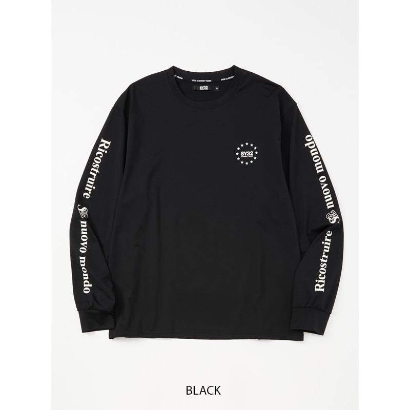 大きいサイズ メンズ SY32 by SWEET YEARS スウィートイヤーズ SLEEVE MESSAGE L/S TEE ロンT 長袖Ｔシャツ XXXL XXXXL | SY32 by SWEET YEARS | 05