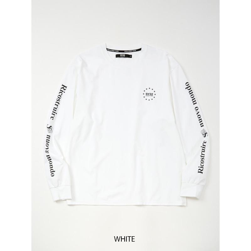 大きいサイズ メンズ SY32 by SWEET YEARS スウィートイヤーズ SLEEVE MESSAGE L/S TEE ロンT 長袖Ｔシャツ XXXL XXXXL | SY32 by SWEET YEARS | 07