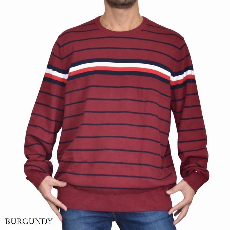 トミーヒルフィガー セーター トップス クルーネック コットンニット 大きいサイズ メンズ XLサイズ ネイビー   TOMMY HILFIGER SALE 大きいサイズメンズ トミーヒルフィガー