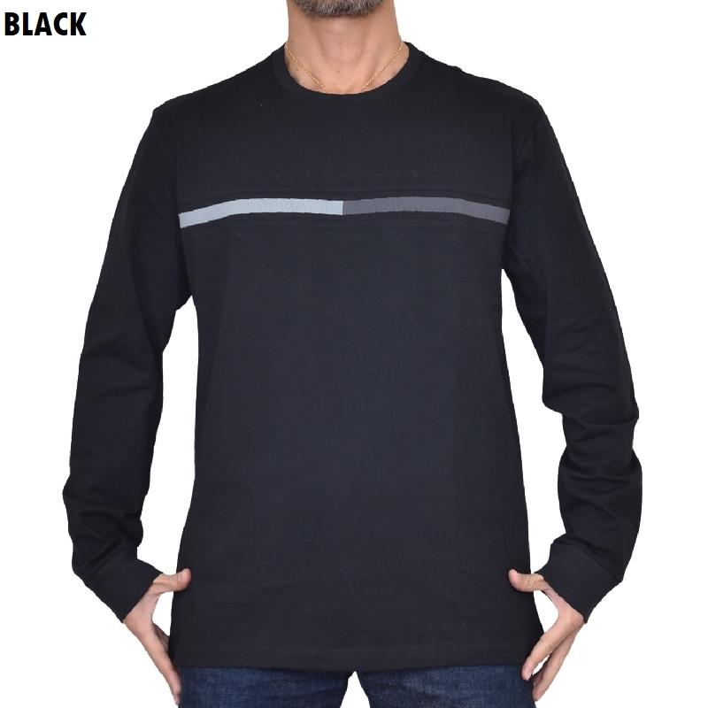 大きいサイズメンズ トミーヒルフィガー TOMMY HILFIGER 長袖Ｔシャツ ロンＴ ロゴ刺繍 Long-Sleeve Tonal Flag Logo T-Shirt XL XXL | TOMMY HILFIGER | 01