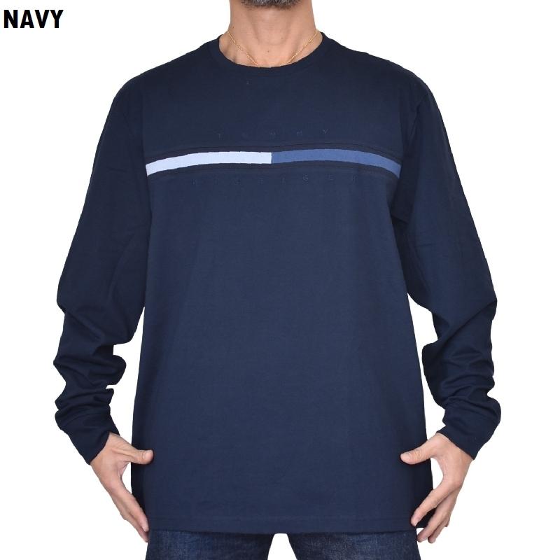 大きいサイズメンズ トミーヒルフィガー TOMMY HILFIGER 長袖Ｔシャツ ロンＴ ロゴ刺繍 Long-Sleeve Tonal Flag Logo T-Shirt XL XXL | TOMMY HILFIGER | 03