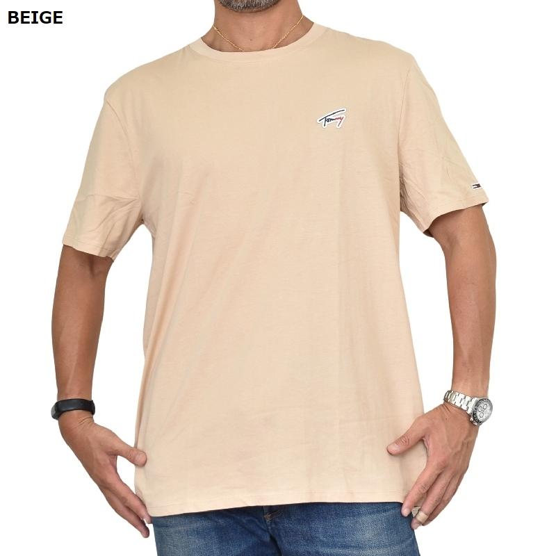 大きいサイズメンズ TOMMY JEANS トミージーンズ 半袖Tシャツ クルー 