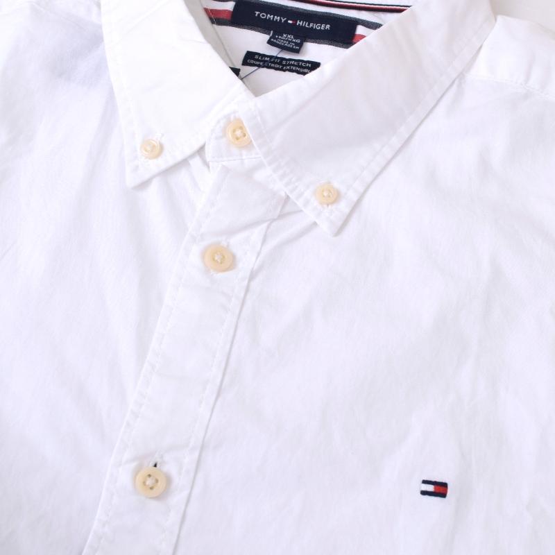 大きいサイズメンズ トミーヒルフィガー TOMMY HILFIGER 半袖 シャツ ワンポイント ボタンダウン SLIM FIT STRETCH XXL | TOMMY HILFIGER | 03