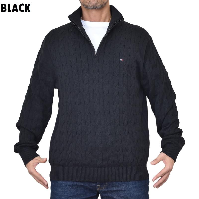 美品‼︎トミーヒルフィガー リブニット ジップアップセーター TOMMY HILFIGER（トミー・ヒルフィガー） コート ジャケット ジップ