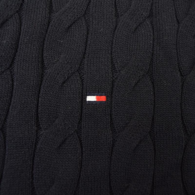 大きいサイズメンズ トミーヒルフィガー TOMMY HILFIGER ケーブルニット セーター クルーネック コットン 丸首 長袖 トップス ケーブル編み ロゴ刺繍 XXL | TOMMY HILFIGER | 08