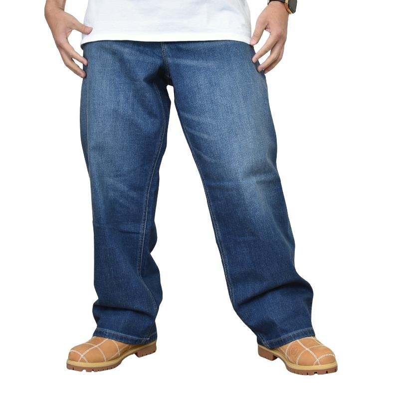 大きいサイズメンズ TOMMY HILFIGER トミーヒルフィガー デニムパンツ ジーンズ ジーパン LOOSE ルーズフィット 極太 ストリート 太目 42インチ | TOMMY HILFIGER | 01