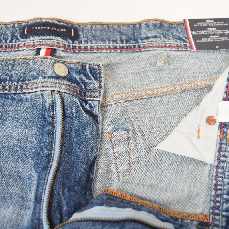 大きいサイズメンズ TOMMY HILFIGER トミーヒルフィガー Jeans リラックスストレート ダメージ 加工 デニムパンツ ジーンズ ジーパン ヘンプ混 40 42 44インチ | TOMMY HILFIGER | 03
