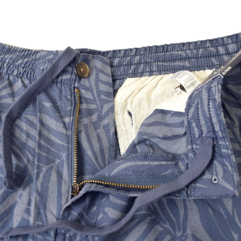大きいサイズ メンズ トミーヒルフィガー TOMMY HILFIGER コットンリネンショーツ ハーフパンツ ハーパン ショートパンツ ヤシの木柄 麻混 7inch XL XXL | TOMMY HILFIGER | 05
