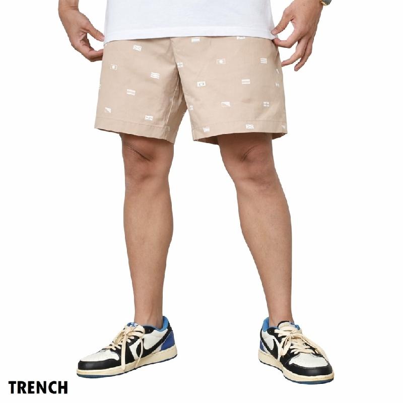 大きいサイズ メンズ トミーヒルフィガー TOMMY HILFIGER フラッグ柄 チノショーツ ハーフパンツ ハーパン ショートパンツ 7inch 38 40 42 44インチ | TOMMY HILFIGER | 01