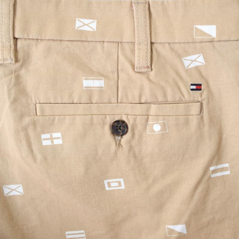 大きいサイズ メンズ トミーヒルフィガー TOMMY HILFIGER フラッグ柄 チノショーツ ハーフパンツ ハーパン ショートパンツ 7inch 38 40 42 44インチ | TOMMY HILFIGER | 06