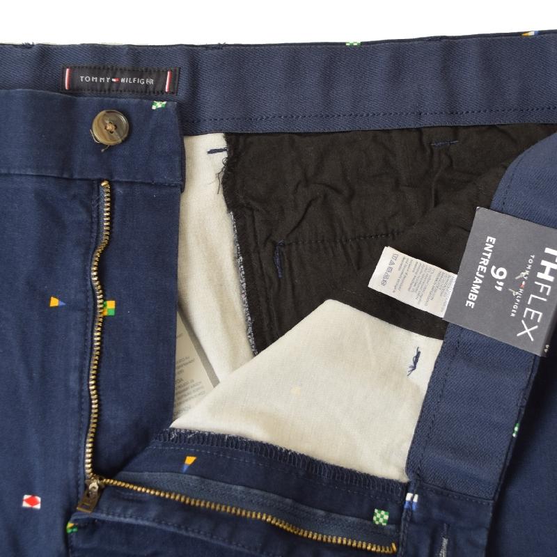 大きいサイズ メンズ トミーヒルフィガー TOMMY HILFIGER フラッグ柄 チノショーツ ハーフパンツ ハーパン ショートパンツ 9inch 40 42 44インチ | TOMMY HILFIGER | 05