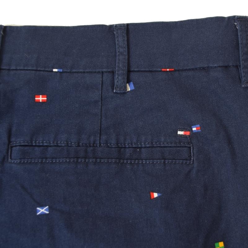 大きいサイズ メンズ トミーヒルフィガー TOMMY HILFIGER フラッグ柄 チノショーツ ハーフパンツ ハーパン ショートパンツ 9inch 40 42 44インチ | TOMMY HILFIGER | 06