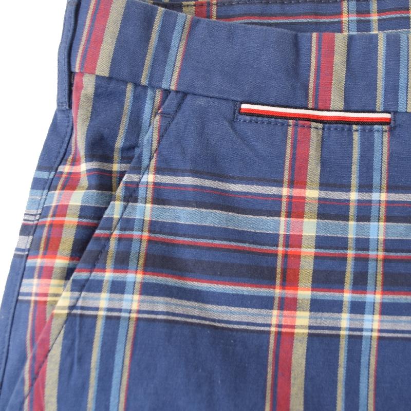 大きいサイズ メンズ トミーヒルフィガー TOMMY HILFIGER チェック柄 ツイルショーツ ハーフパンツ ハーパン ショートパンツ 9inch 38 40 42 44インチ | TOMMY HILFIGER | 06