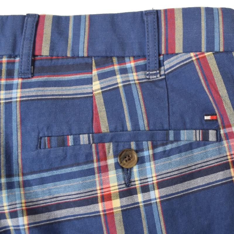 大きいサイズ メンズ トミーヒルフィガー TOMMY HILFIGER チェック柄 ツイルショーツ ハーフパンツ ハーパン ショートパンツ 9inch 38 40 42 44インチ | TOMMY HILFIGER | 07