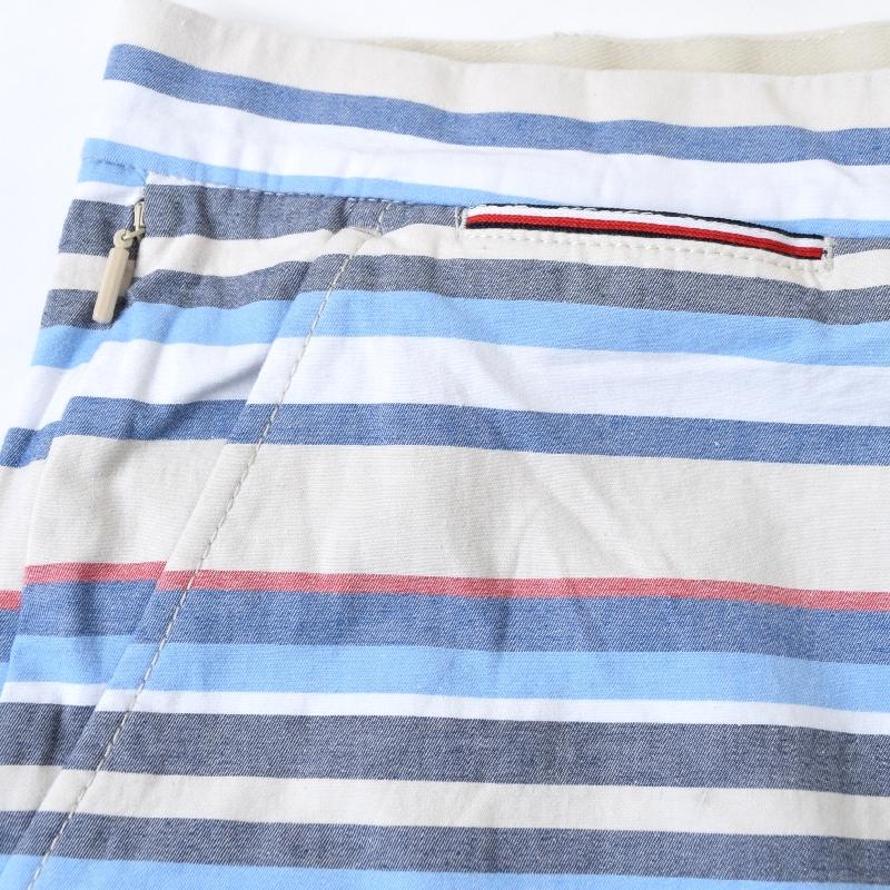 大きいサイズ メンズ トミーヒルフィガー TOMMY HILFIGER ボーダーストライプ柄 コットンツイル ショーツ ハーフパンツ ショートパンツ 7inch 38 40 42 44インチ | TOMMY HILFIGER | 04