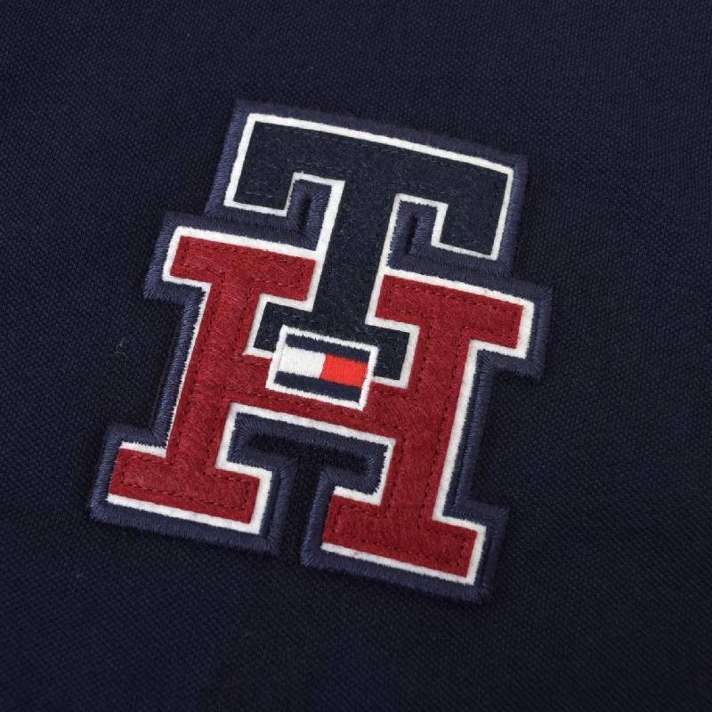 大きいサイズメンズ トミーヒルフィガー TOMMY HILFIGER 鹿の子 半袖 ポロシャツ バーシティ パッチ モノグラム ロゴ ワンポイント刺繍 Varsity Patch Polo XXL | TOMMY HILFIGER | 04