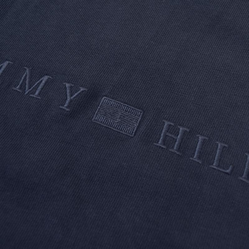 大きいサイズメンズ TOMMY HILFIGER トミーヒルフィガー ヘビーウェイト 半袖Ｔシャツ ロゴ刺繍 Archive Tonal Logo Heavyweight T-Shirt XXL | TOMMY HILFIGER | 03