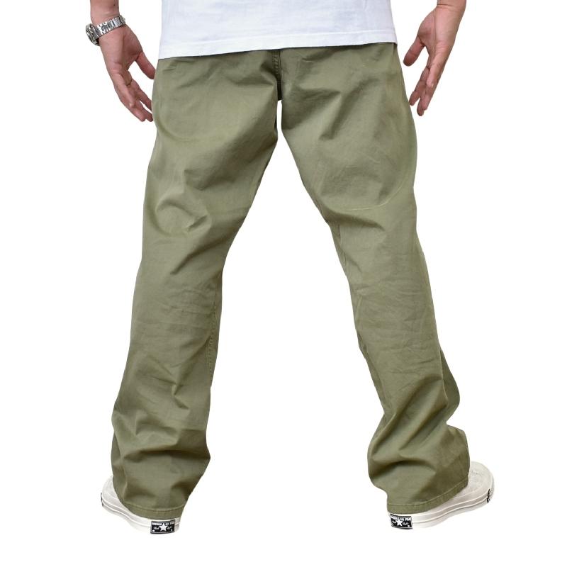 大きいサイズメンズ TOMMY HILFIGER トミーヒルフィガー 5-Pocket Pant チノパン 5ポケット ガーメントウォッシュ ストレート カーキ オリーブ 44インチ | TOMMY HILFIGER | 02